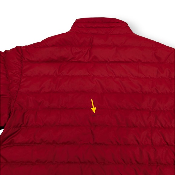 Patagonia Down Sweater Jacket Mens Medium Red Quilted Puffer Logo Gorpcore - Picture 4 of 11